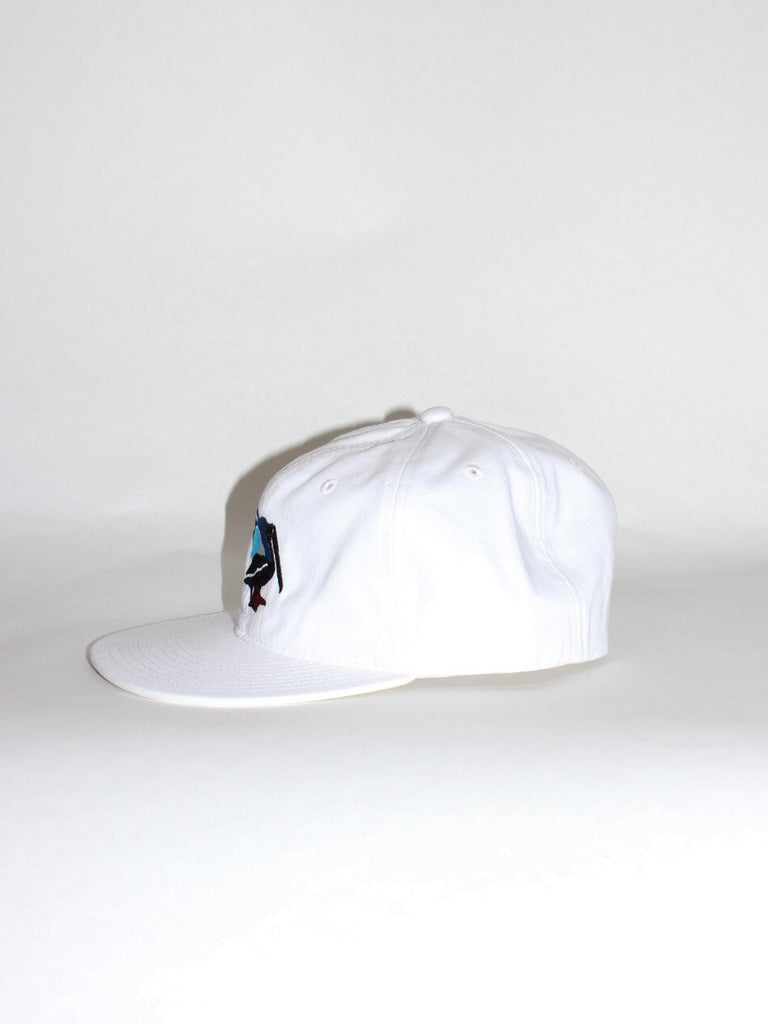 Berdels x Liam Cliff Design Mural Pelican 6 Panel Hat White