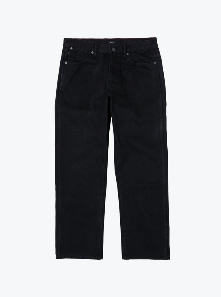 RVCA Americana Relaxed Fit Denim Jean Pants Black Rinse