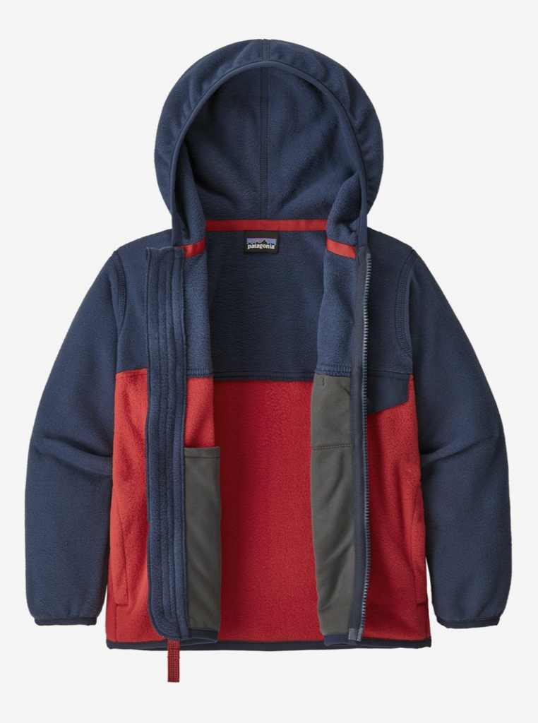 Patagonia Baby Micro D® Snap-T® Fleece Jacket Fire w/ New Navy