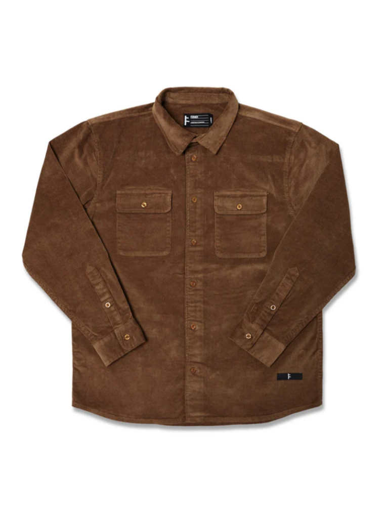 Former Vivian Cord Long Sleeve Button Up Brown