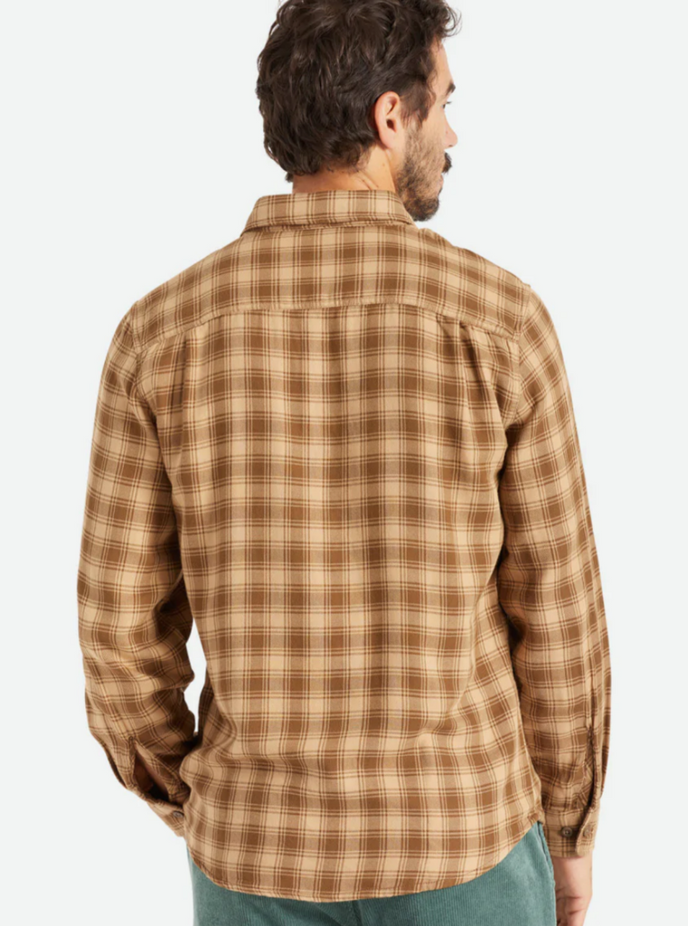 Brixton Cruz Soft Weave Long Sleeve Flannel Mojave/ Deep Palm