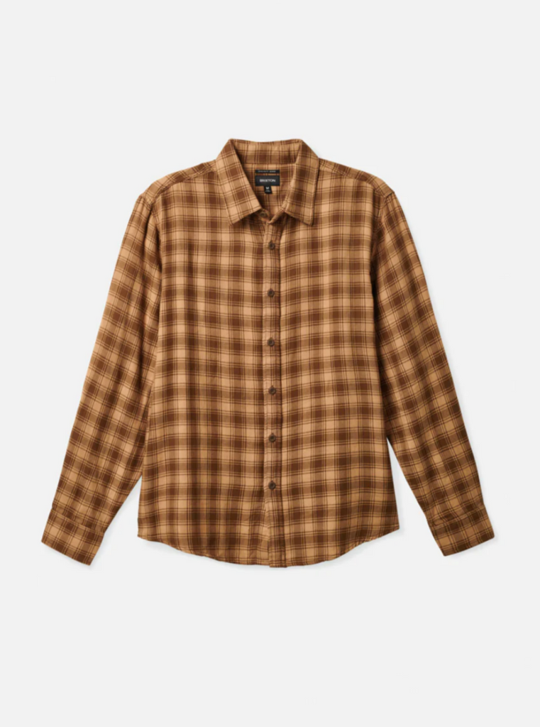 Brixton Cruz Soft Weave Long Sleeve Flannel Mojave/ Deep Palm