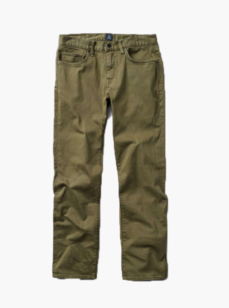 Roark Highway 128 Straight Fit Broken Twill Jean Pants Military 2